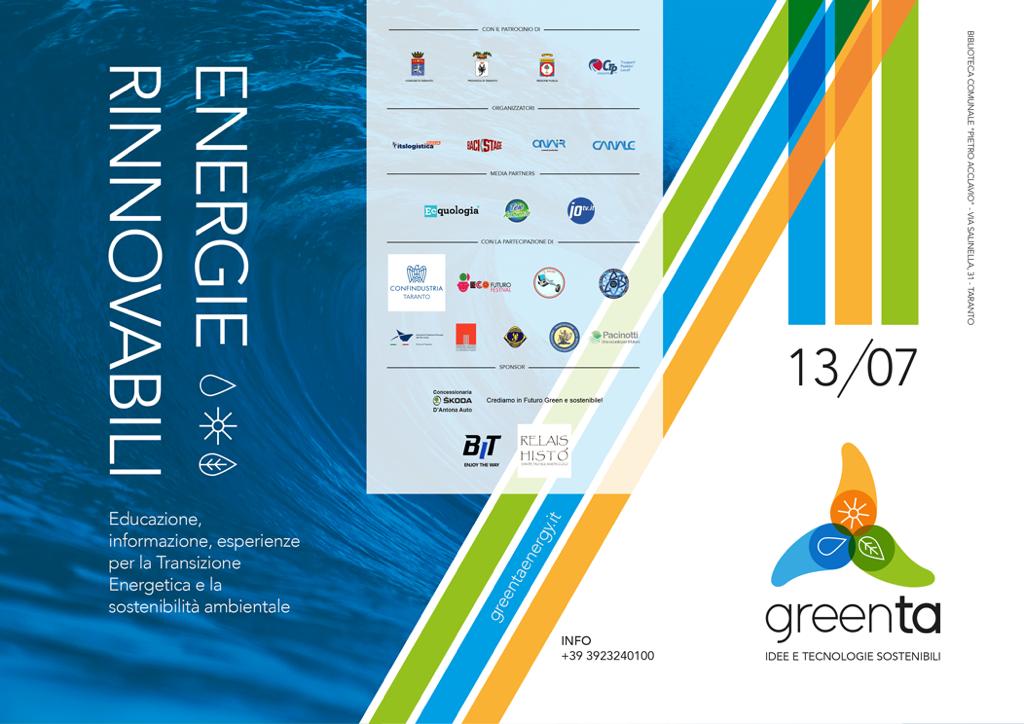 Al via il prossimo 13 Luglio il progetto “GreenTa Energy” a Taranto