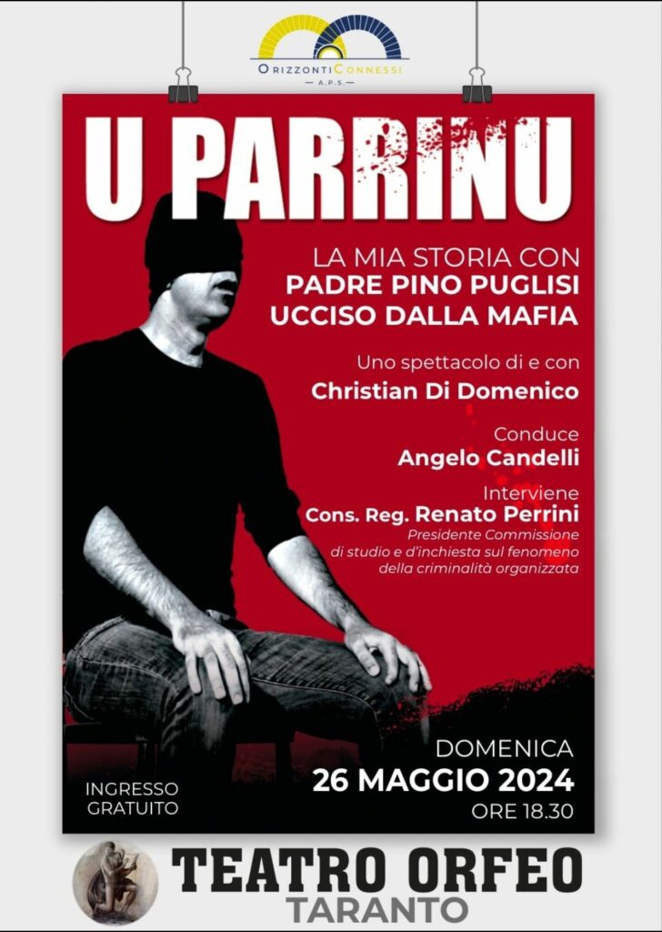 Appuntamento il 26 maggio al Teatro Orfeo di Taranto con “U parrinu”